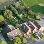 Luftaufnahme von Wohnhäusern mit Gärten in Bornheim-Walberberg